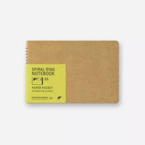 TRAVELER’S Spiral Ring Notebook B6 Slim Paper Pocket