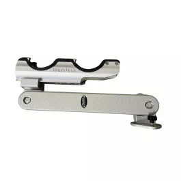 Traxstech Dual Pivot Adjustable Rod Holder - 10" - Silver Clear