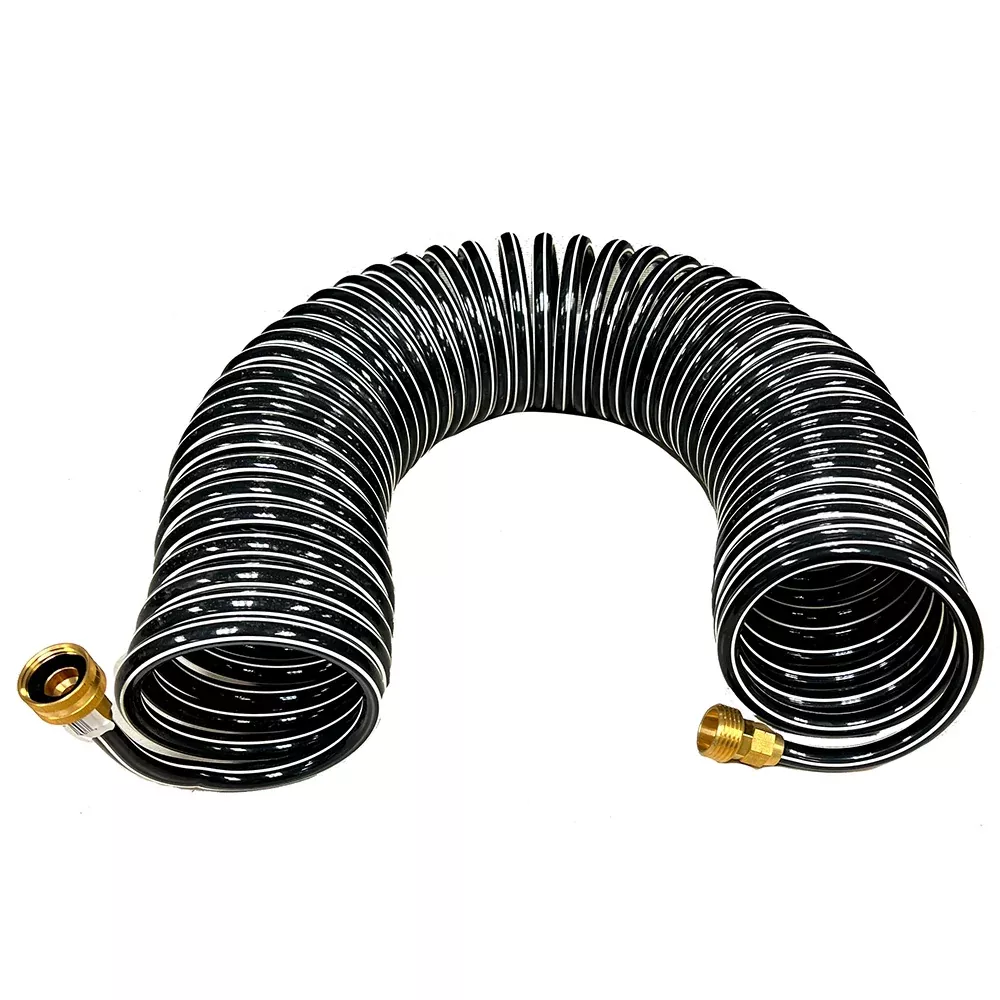 Trident Marine Coiled Wash Down Hose w/Brass Fittings – 50