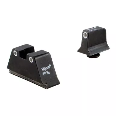 Trijicon For Glock Suppressor Night Sight Set - White Outline - Green Lamps
