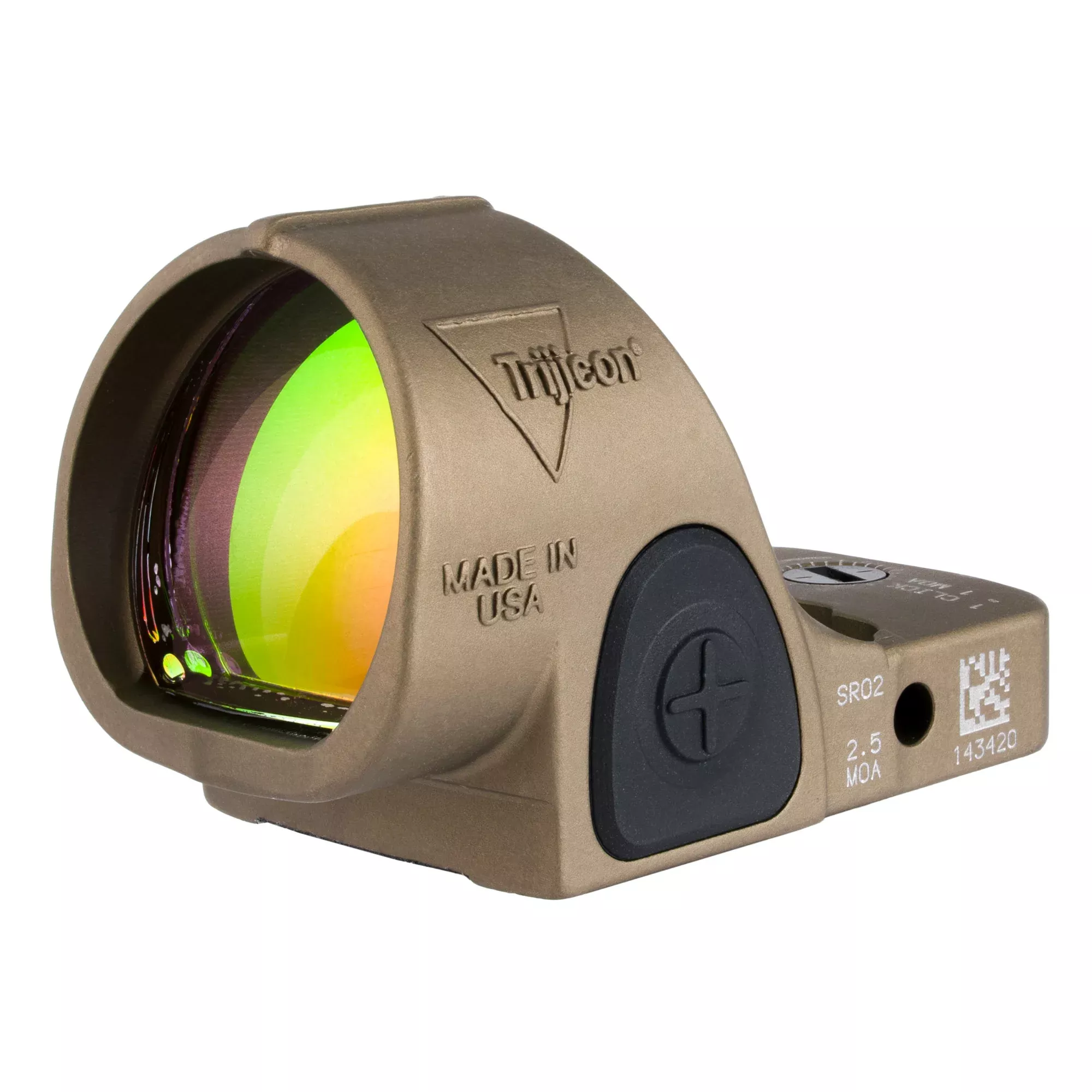 Trijicon SRO Specialized Reflex Optic 5 MOA Adjustable LED Red Dot Coyote Brown SRO3-C-2500022