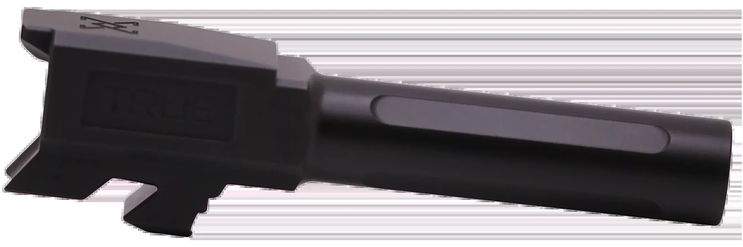 True Precision Drop-In Barrel for Glock 43/43X, 9mm Luger, Fluted Black Nitride, TPG43BXBL