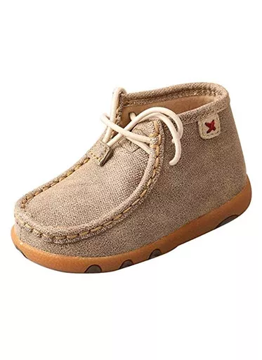 TWISTED X Infant Driving Dusty Tan Moccasins (ICA0005)