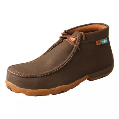 TWISTED X Mens Work Chukka Driving Chocolate Moccasin (MDMNTW1)