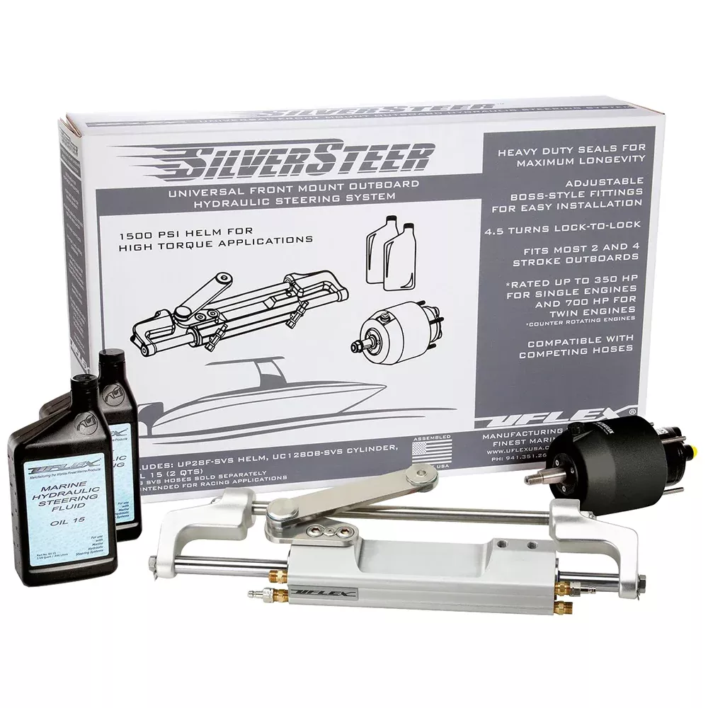 Uflex SilverSteer Front Mount Outboard Hydraulic Steering System – UC130 V2 [SILVERSTEERXP2]