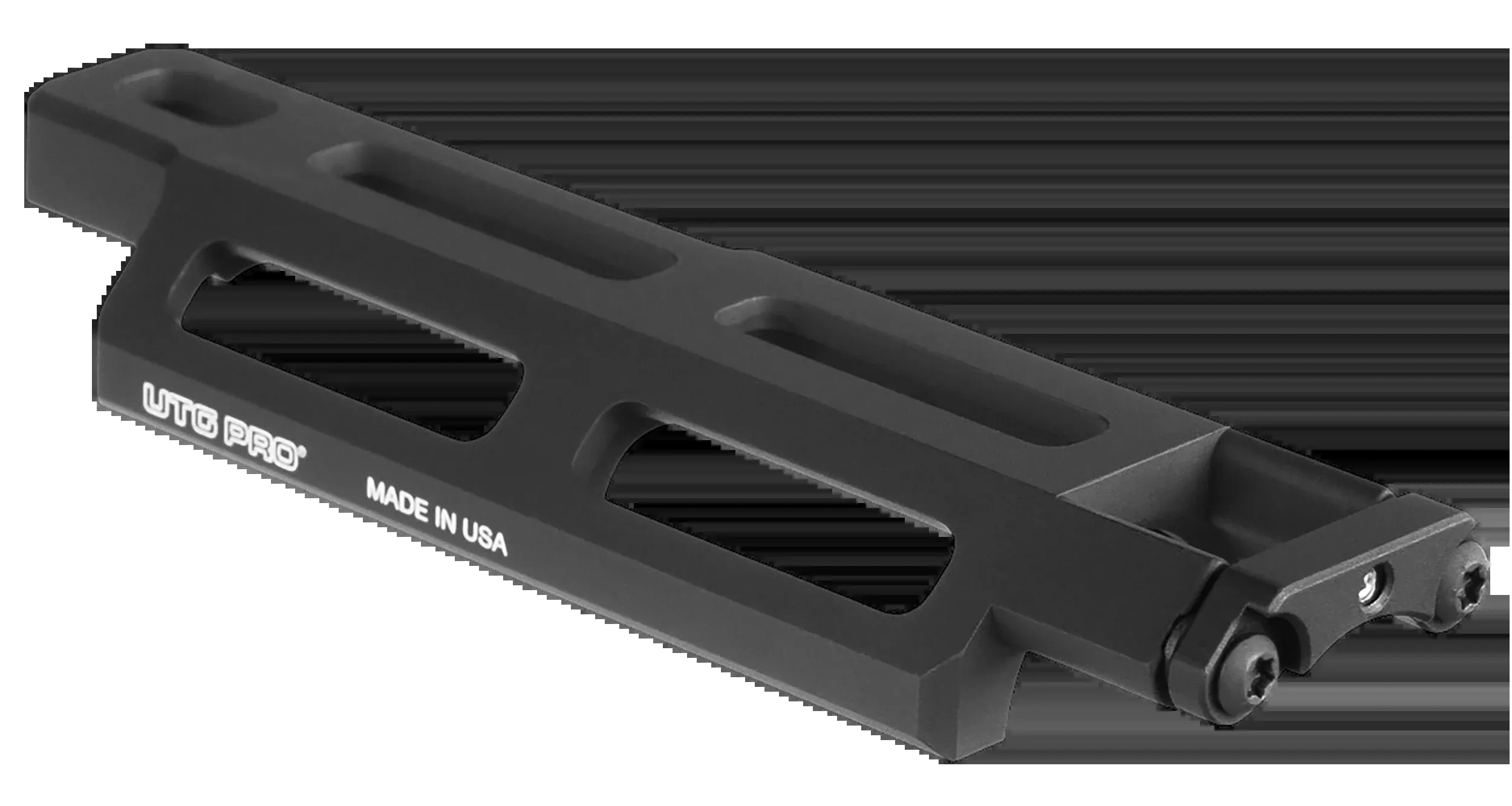 UTG Pro M-LOK Light Mount for MP5 Pattern Firearms, 4.86 in Aluminum, Black, Front Sight Fit, MTU58SSM