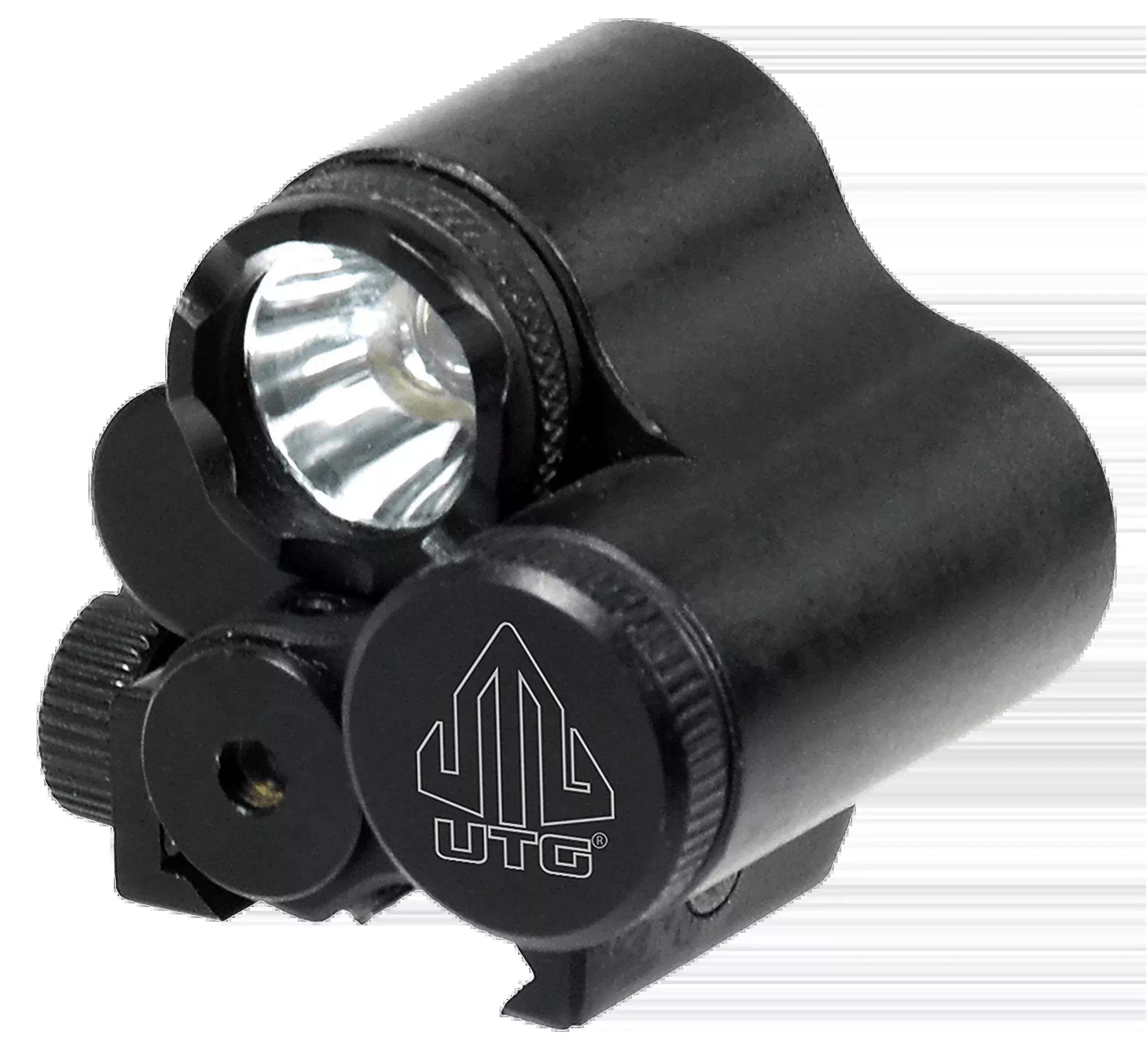 UTG Sub-Compact LED Light and Red Laser Combo, 120 Lumens, Picatinny Mount – LT-ELP28R