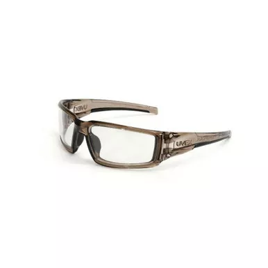 Uvex Hypershock Safety Glasses, Brown