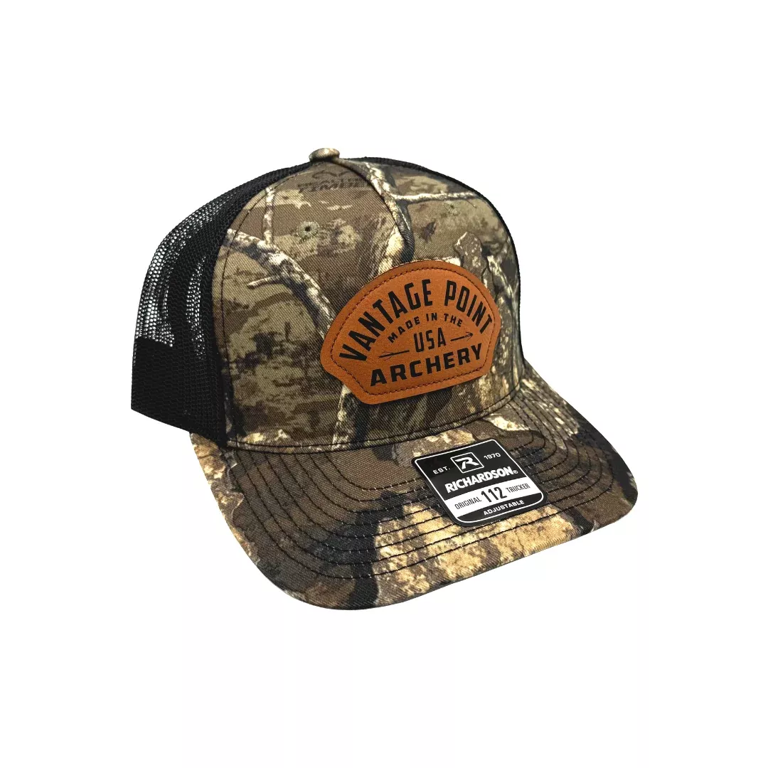 Vantage Point Brown Patch Trucker Hat – Camo