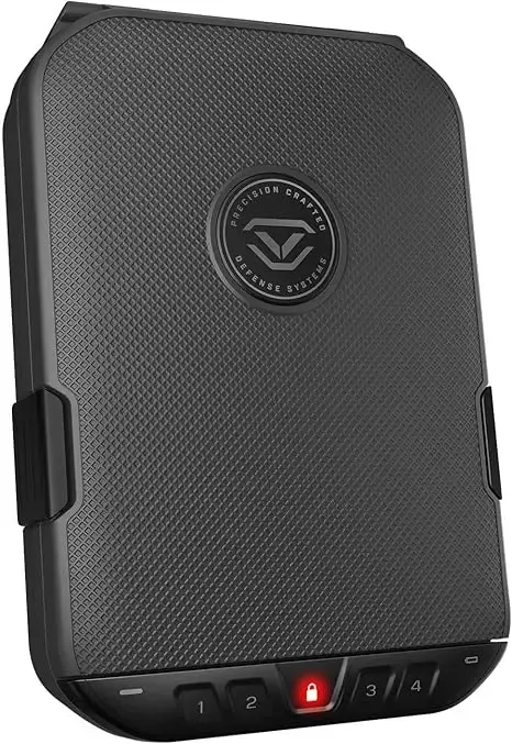 VAULTEK LifePod 2.0 Secure Rugged Electronic Lock Box Handgun Case with Backlit Keypad (Titanium Gray) VLP20-TG