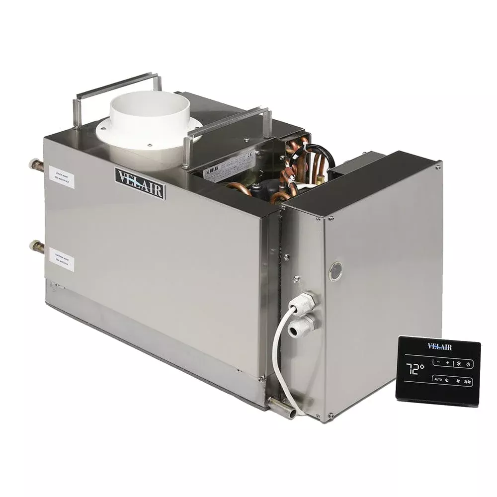 Velair 10K BTU VSD Marine Air Conditioner Unit – Brushless, Variable Speed, Soft Start, Reverse – Cycle Heat
