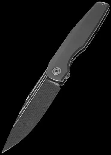 Vero Lux Mini 3.3 Titanium Bacon Damast Folding Knife
