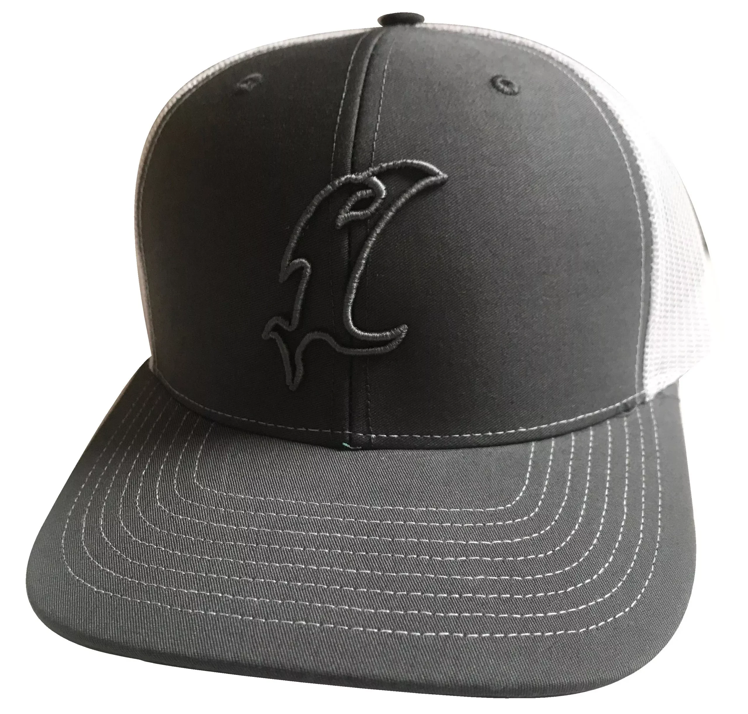 “Vic” Outline Gray Adjustable Hat
