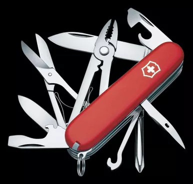 Victorinox Deluxe Tinker 91mm Red Folding Knife