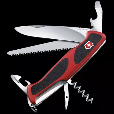 Victorinox Ranger 55 Grip 130mm Red and Black Folding Knife