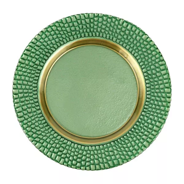 Vietri Pelli Glass Charger