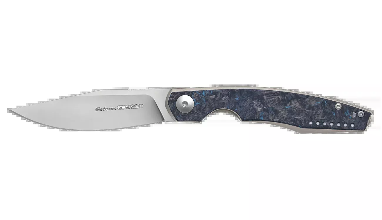 Viper Belone Titanium with Fat Carbon Fiber/Blue Inlay
