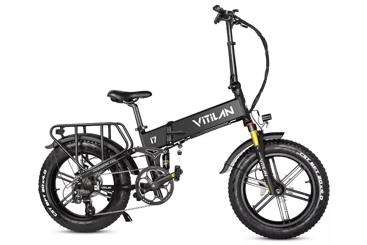 Vitilan I7 Pro Folding Full Suspension Electric Bike