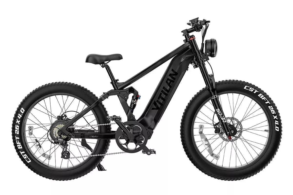 Vitilan T7PRO Full Suspension Mountain E-bike