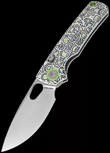 Vosteed Porcupine Doodle Monster Folding Knife