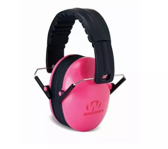 Walker's Folding Youth Passive Muffs – Pink• GWP-FKDM-PK