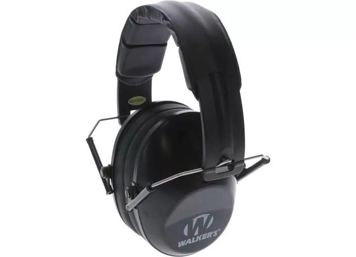Walker's Pro Low Profile Folding Passive Muffs - Black• GWP-FPM1