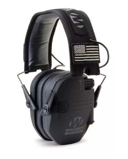 Walker's Razor Patriot Slim Electronic Muffs – Black• GWP-RSEMPAT