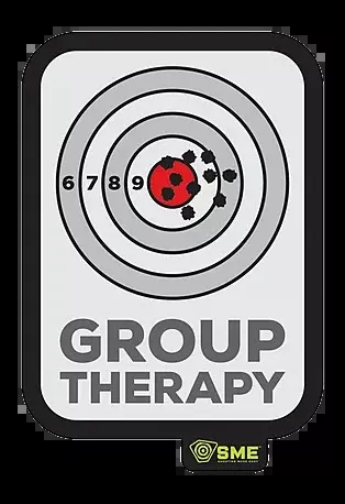 Walkers Game Ear SME Group Therapy Shooting Target Velcro Morale Patch Grey PATGT