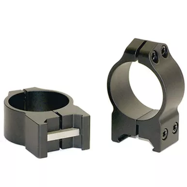 Warne Scope Rings Medium Matte Permanent Attach Rings (30mm)