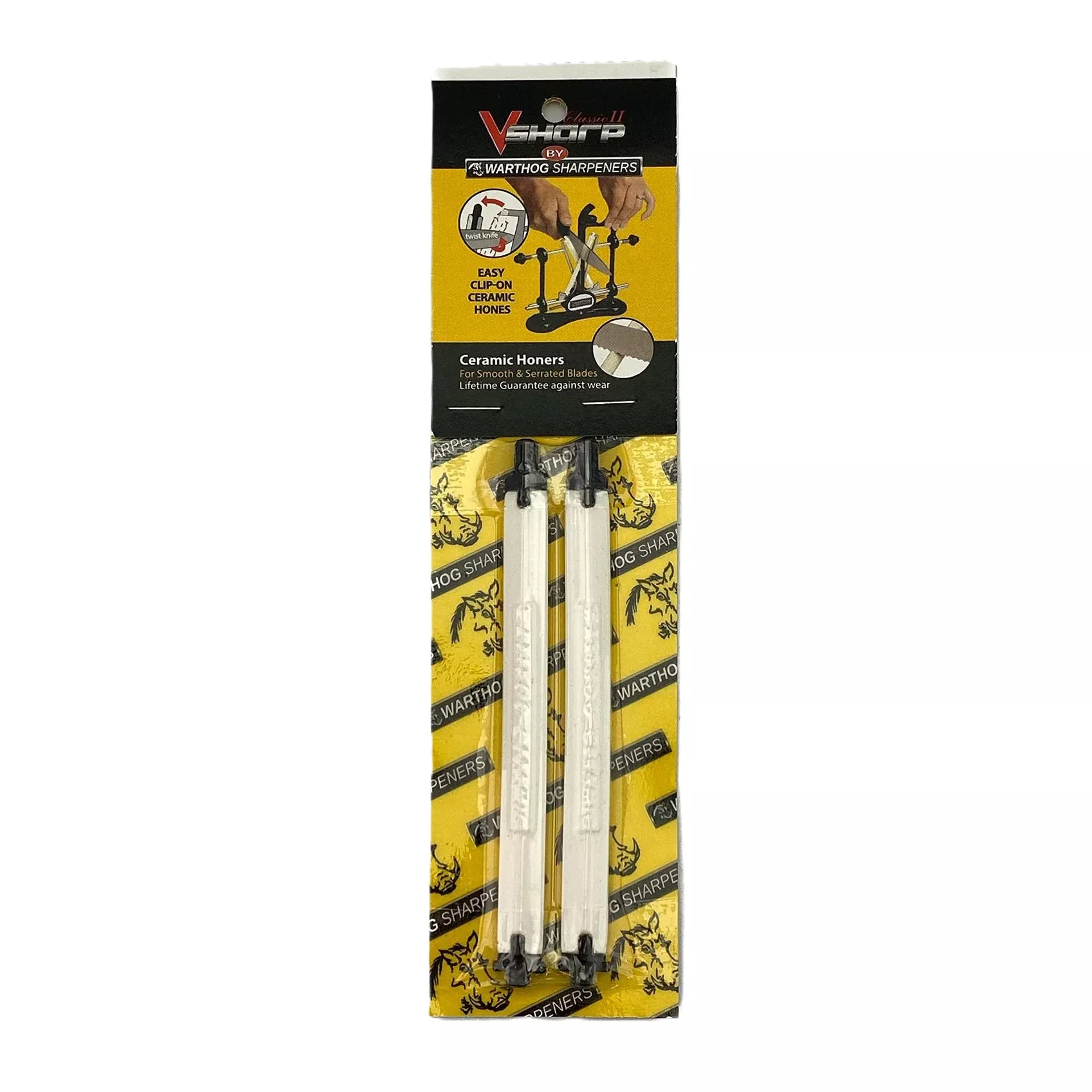 Warthog Classic II Ceramic Hone Set For Smooth & Serrated Edge Stones