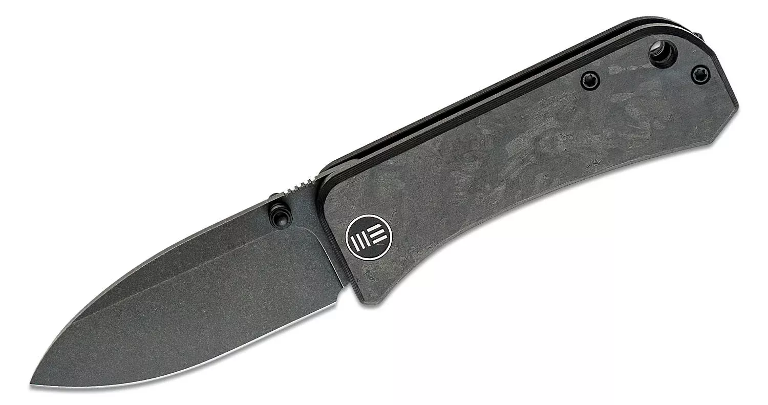 WE KNIFE Banter Marbled Carbon Fiber Stonewash Liner Lock Folding Knife