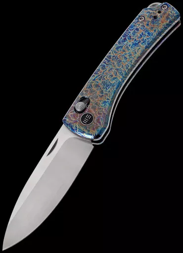 We Knife Nightblade Flamed Titanium Folding Knife