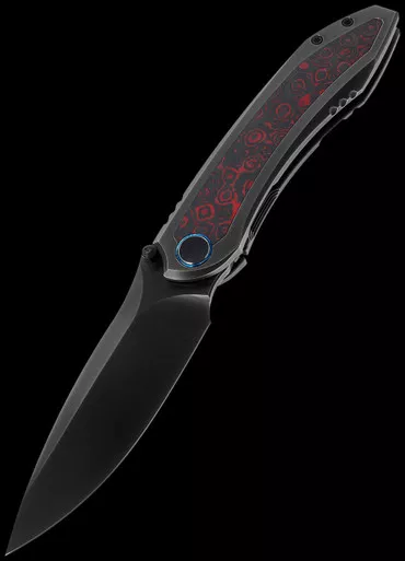 We Knife Winsome Titanium Lava Fat Carbon Folding Knife