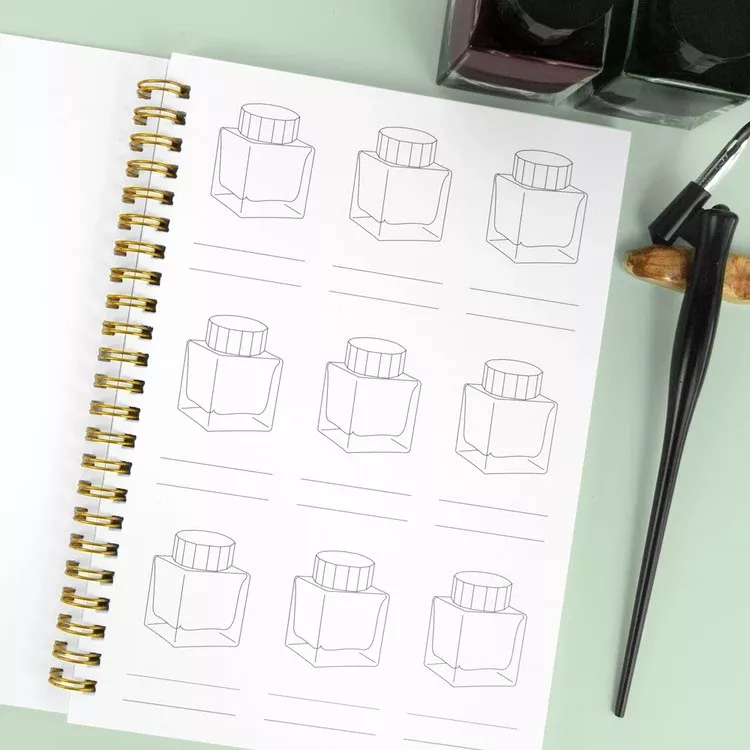 Wearingeul Ink Color Swatch Book A5