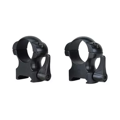 WEAVER Lever-Lok Top Mount 1in Extra High Black Rings (49330)