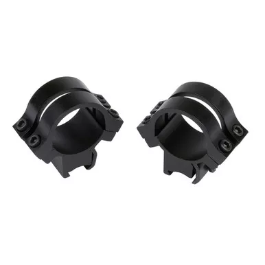 WEAVER Quad-Lock 1in High Silver Scope Rings (49056)