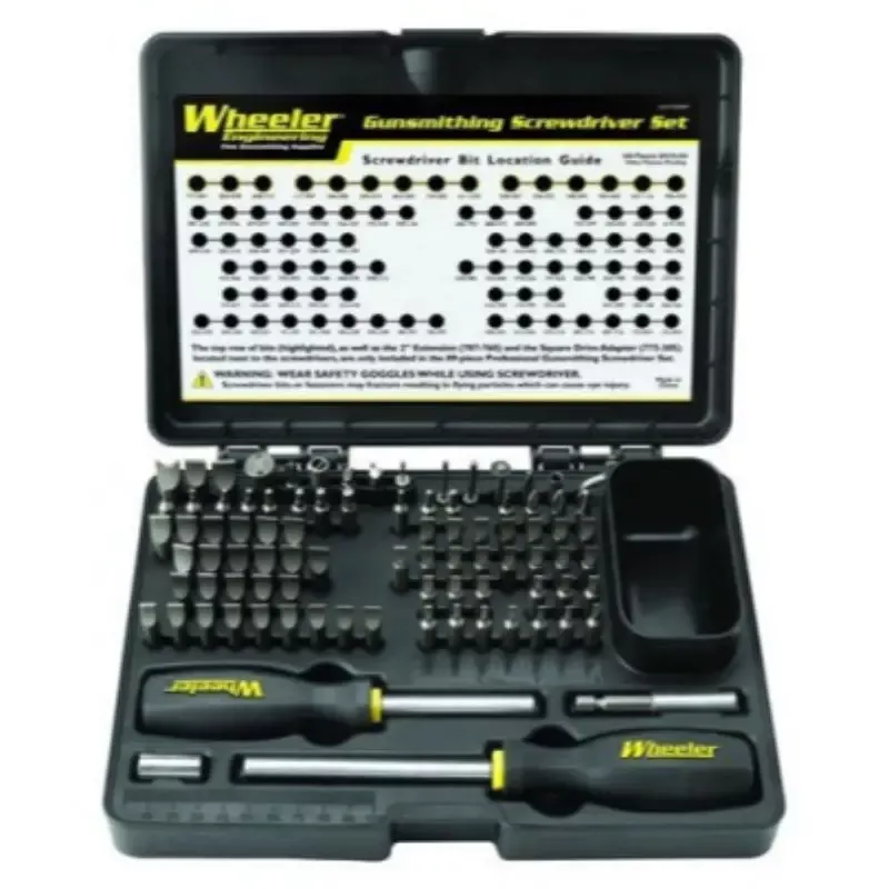 Wheeler Deluxe Gunsmithing 72-Piece Screwdriver Set