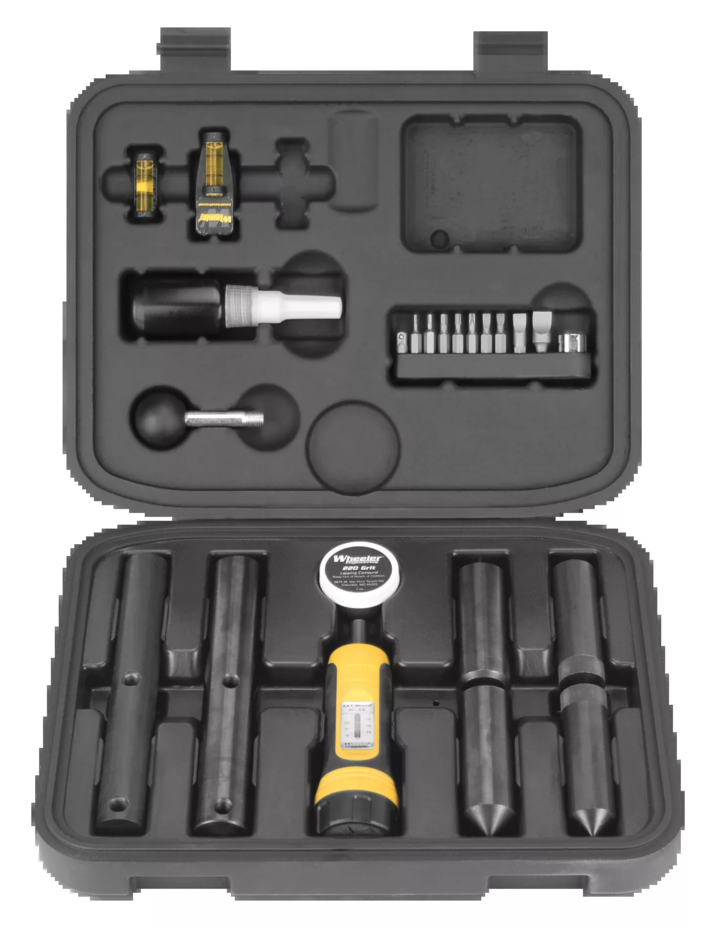 Wheeler Scope Mounting Combo Kit with F.A.T. Wrench, Level-Level-Level & Lapping Tools 545454