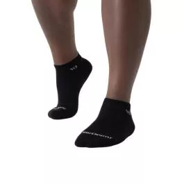 Wide Open Socks Men's Solid Cushioned No Show Socks - Black - XL