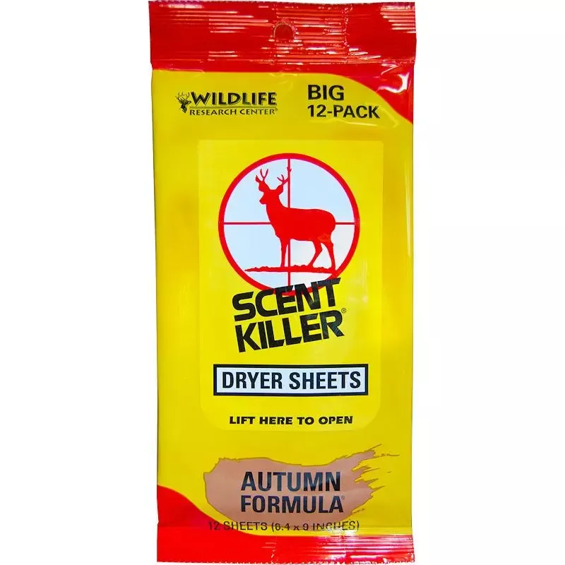 Wildlife Research Center Scent Killer Autumn Formula Dryer Sheets