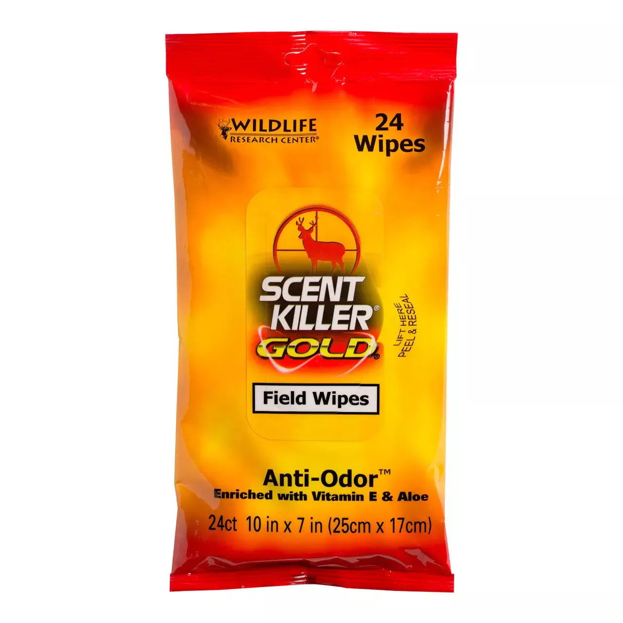 Wildlife Research Center Scent Killer Gold Field Wipes 24 Pack