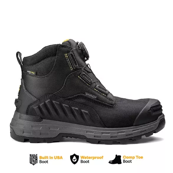 Wildwood 6” Composite Toe Turbolace™ Work Boot - Black - Made in USA