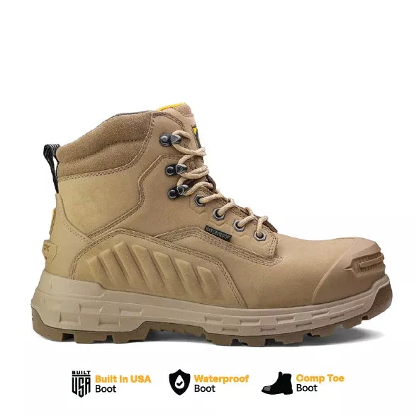 Wildwood 6” Waterproof Composite Toe Boot – Stone – Made in USA