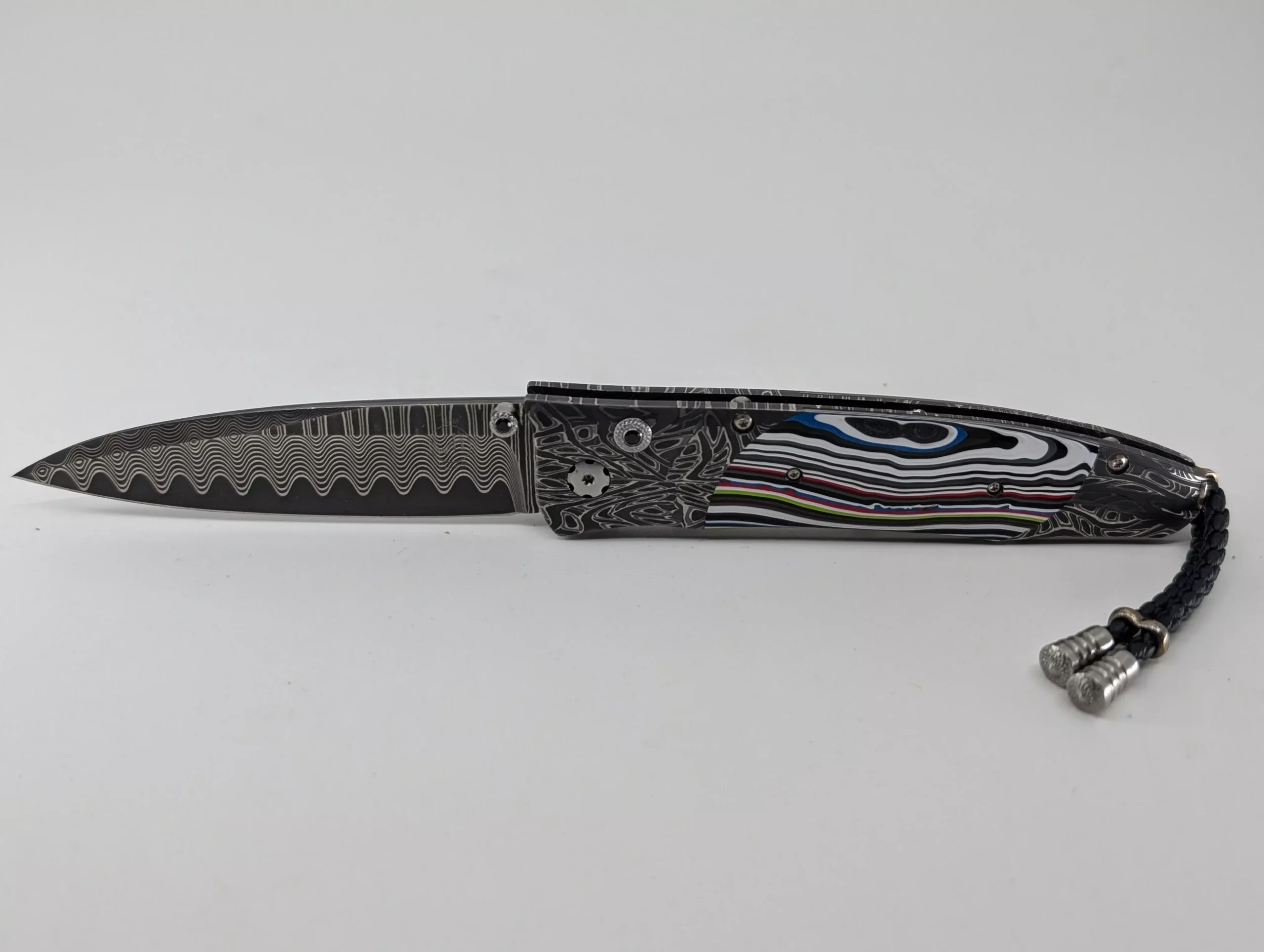 William Henry B30 Octane “Fordite” Button Lock Folding Knife 33 of 100