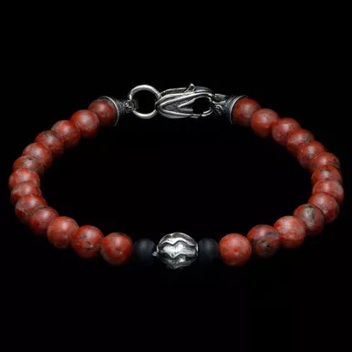William Henry Brookings Red Jasper Bracelet
