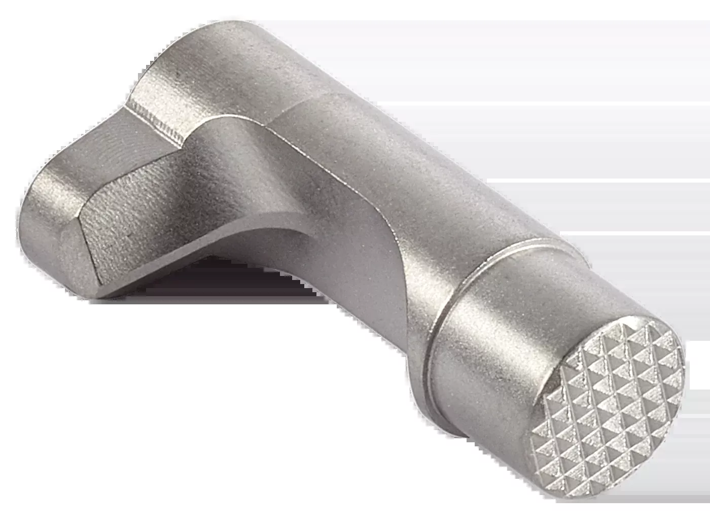 Wilson Combat Bullet Proof Tactical 1911 Magazine Release, Extended Checkered Stainless Steel 31TSBP