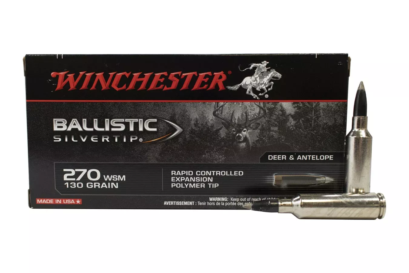 Winchester 270 WSM 130 gr Ballistic Silvertip 20/Box