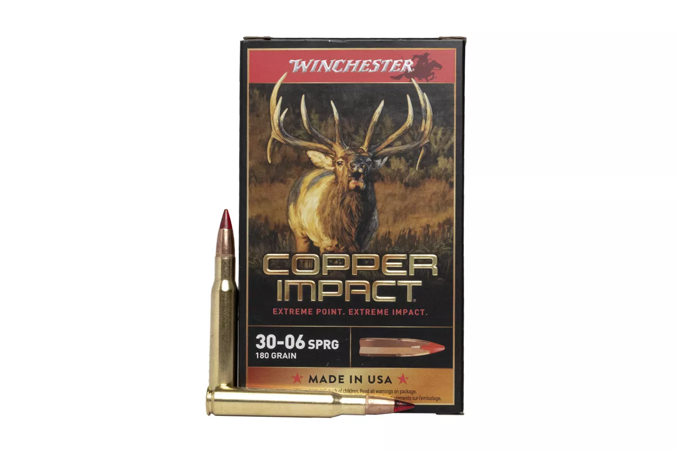 Winchester  30-06 Springfield 180 Gr Extreme Point Copper Impact 20/Box