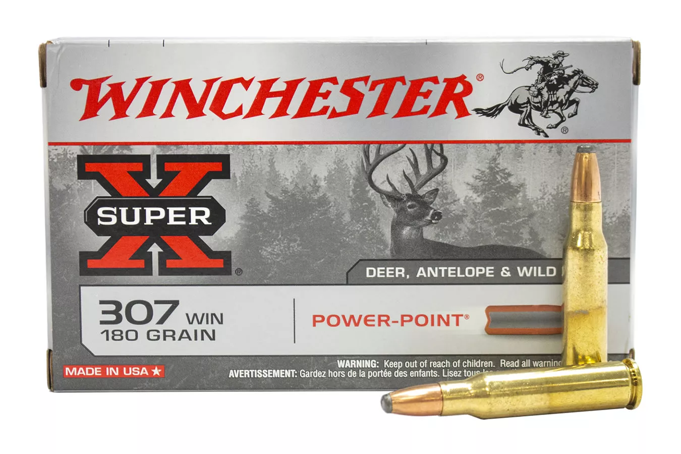 Winchester  307 Win 180 gr Powerpoint Super-X 20/Box