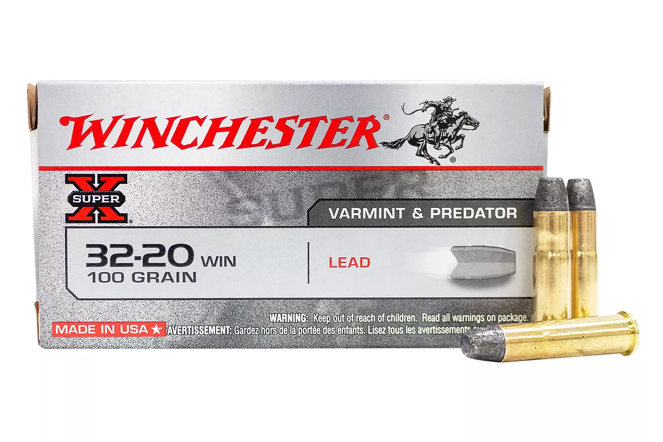 Winchester  32-20 Win 100 gr Lead Super-X 50/Box